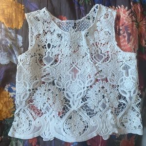 White Lace top size M